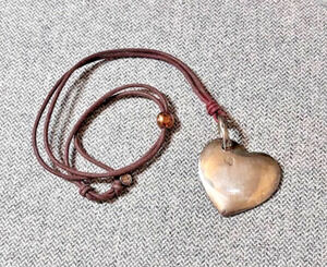 Pomellato DoDo Sterling Silver Heart 9CT Rose Gold Slider Ball Original Cord 46g